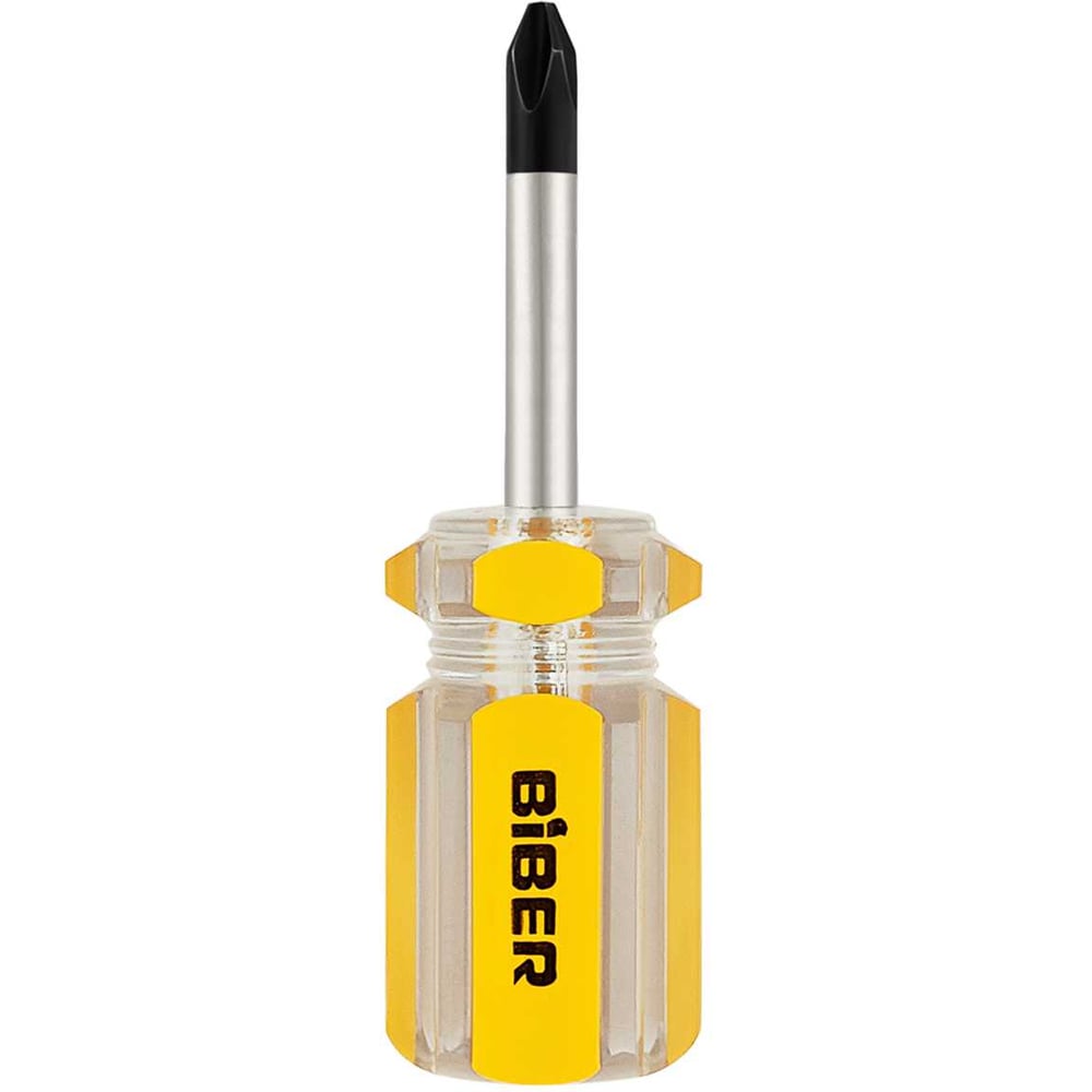 Изображение товара Отвертка Biber PH2 38 мм Стандарт - намагниченная, прозрачно-жёлтая ручка Изображение товара Отвертка Biber PH2 38 мм Стандарт - намагниченная, прозрачно-жёлтая ручка