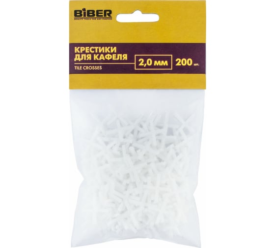 Изображение товара Крестики для кафеля (200 шт; 2 мм) Biber 55602 тов-080348
