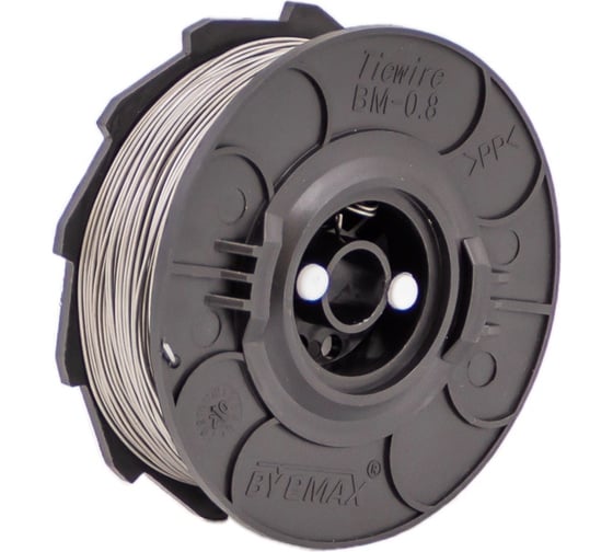 Изображение товара Вязальная проволока для арматуры на катушке BYEMAX 95 м, 0.8 мм, 35 шт BM93888