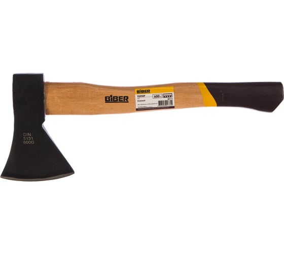 Изображение товара Кованый топор с деревянной ручкой, 0.6кг Biber Премиум 85111 тов-085211