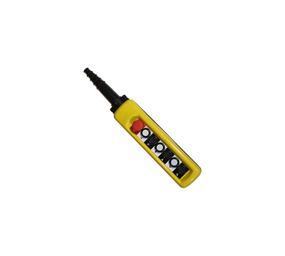 Изображение товара Кнопочный пост Электротехник ПКТ-66Б У2, IP65, 2 скорости, кнопка БЛОКИРОВКА с фиксацией (красная), вверх, вниз, влево, вправо, вперед, назад, 12NO ET011051