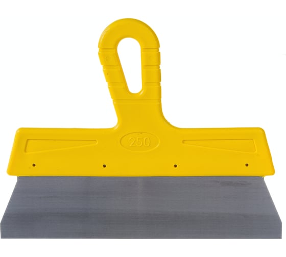 Изображение товара Фасадный шпатель (250 мм, нержавеющая сталь, желтая ручка) Biber МАСТЕР 35177 тов-176004