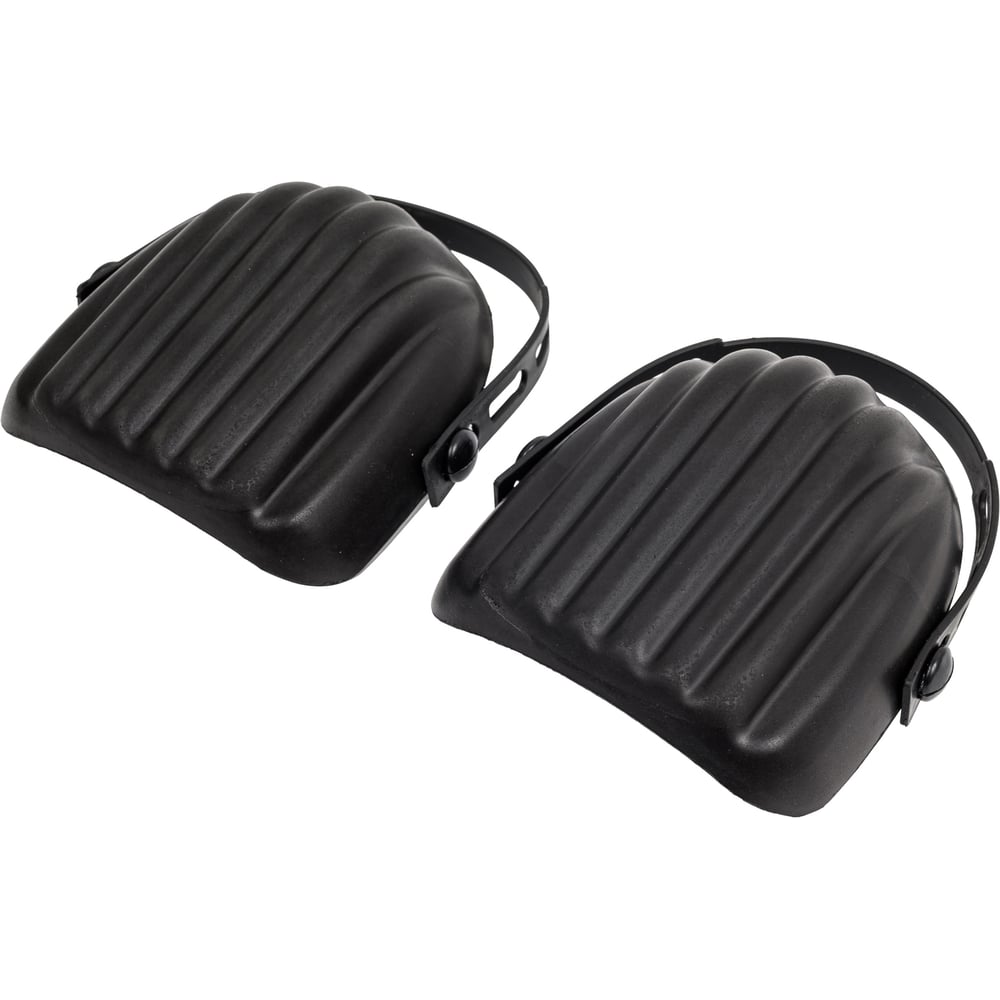 Изображение товара Полиуретановые наколенники Toolberg с резинкой, черные, 150х80х170 мм