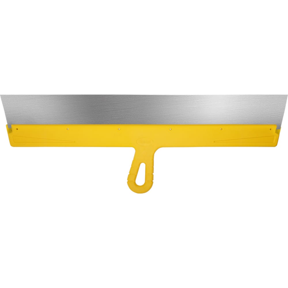 фото Фасадный шпатель (600 мм, нержавеющая сталь, желтая ручка) biber мастер 35180 тов-176007