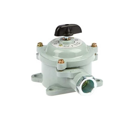 Изображение товара Пакетный выключатель Электротехник ПВ 2-16 М1 сил. 56 (16А, силуминовый корпус, IP56) ET003805