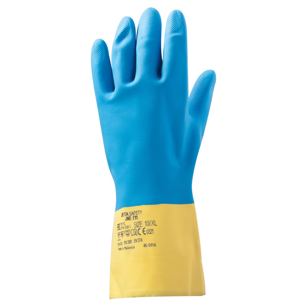 фото Неопреновые, химически стойкие перчатки jeta safety jne711-xxl