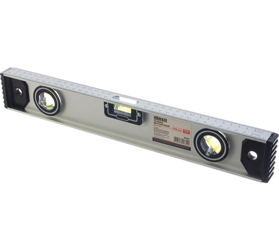 Изображение товара Двутавровый ударопрочный уровень 400 мм, 3 глазка Biber Профи 40301 тов-084722