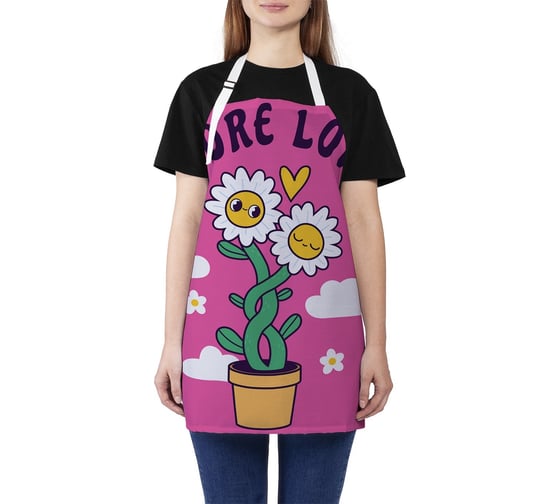 Изображение товара Кухонный фартук JOYARTY Больше любви, универсальный размер для женщин и мужчин ap_423871