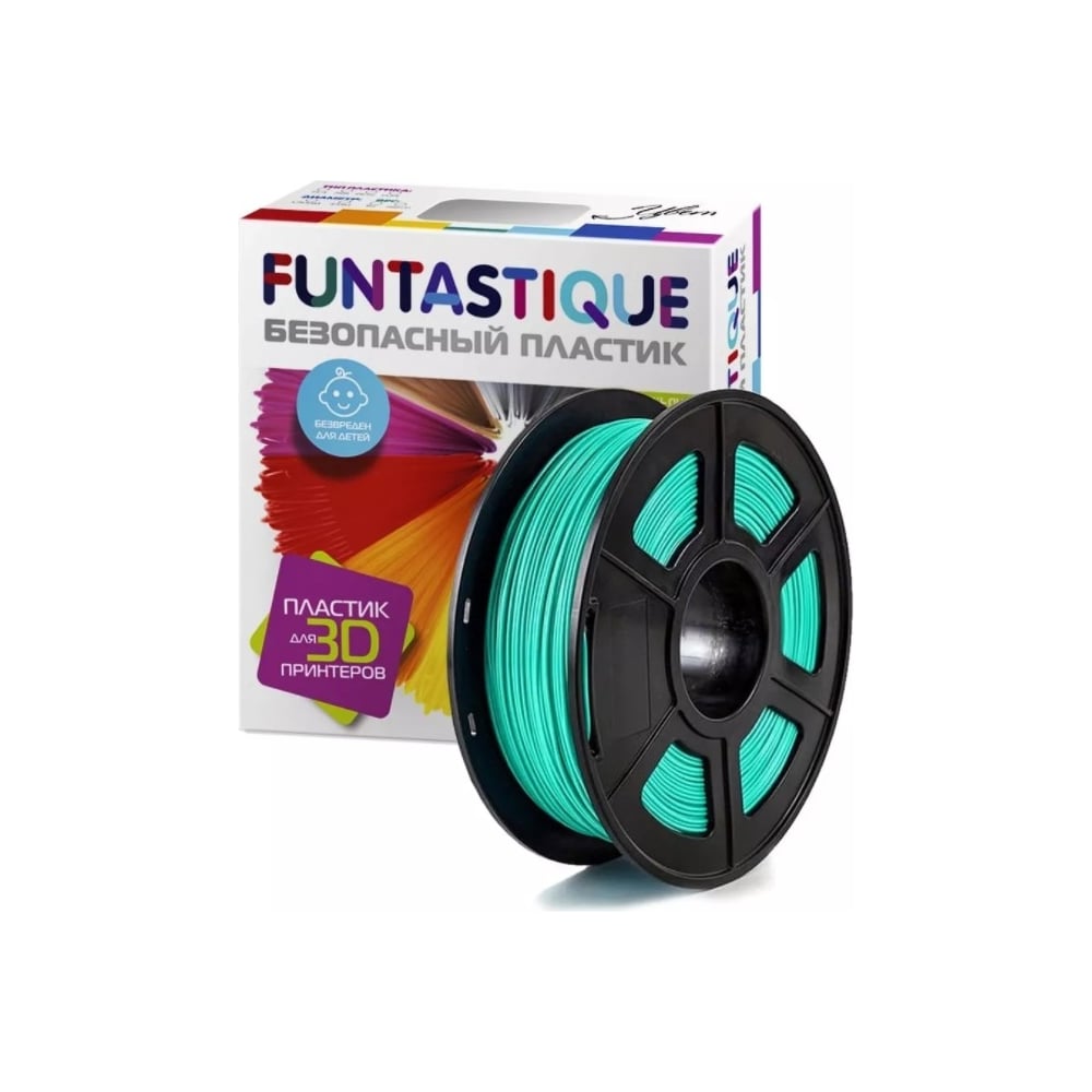 Изображение товара Пластик PETG для 3D-печати 1кг бирюзовый FUNTASTIQUE