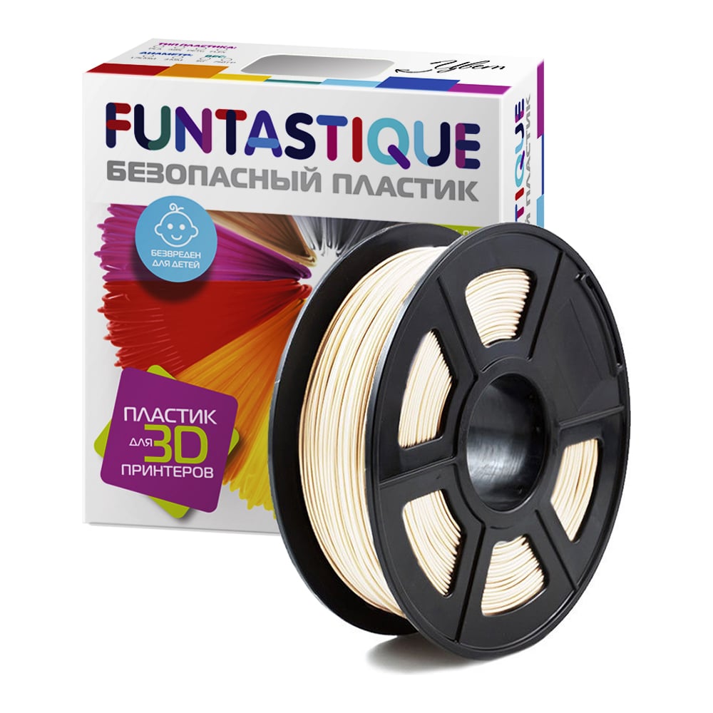 Изображение товара Пластик PLA в катушке 1 кг слоновая кость для 3D печати