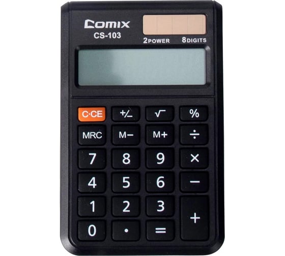 Изображение товара Калькулятор COMIX 8-разрядный карманный, 98x60 мм CS-103