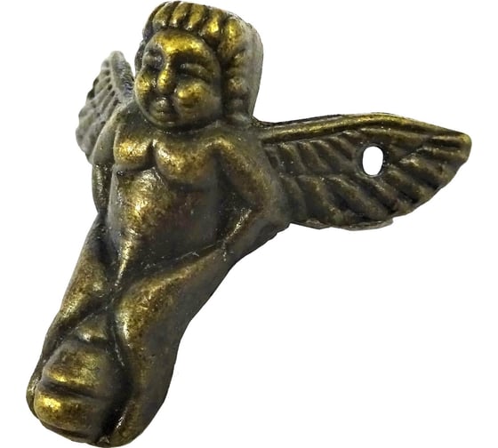 Изображение товара Ножка для шкатулок Левша Ангел 30x30 мм, 4 шт., бронза У8-7179.СБ