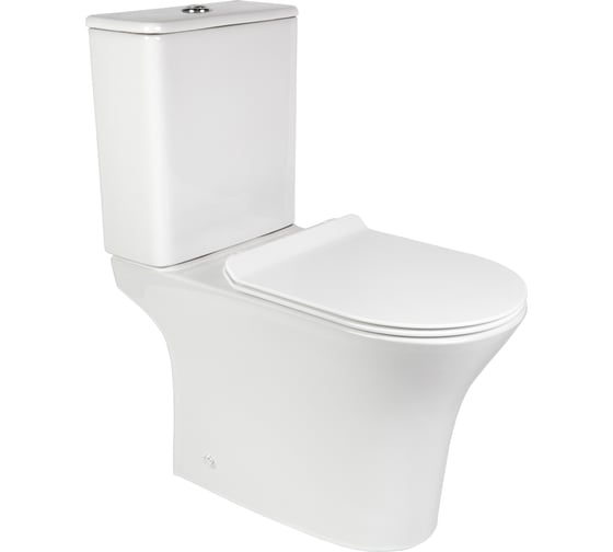 Изображение товара Унитаз BOND напольный безободковый белый с сиденьем микролифт F06-00