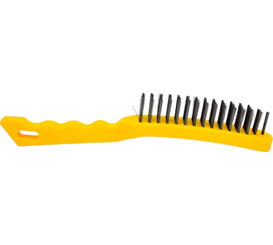 Изображение товара Пятирядная стальная щетка с пластиковой ручкой Biber 70915 тов-141228