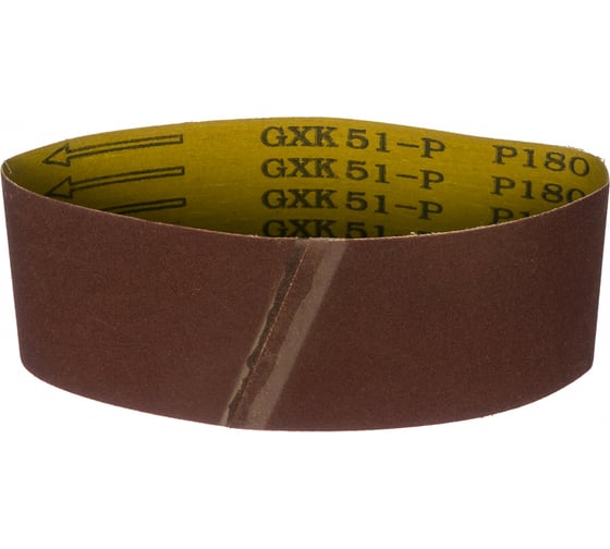Изображение товара Лента бесконечная (3 шт; 75х457 мм; P180) для ленточных шлифовальных машин Biber 70337 тов-157920