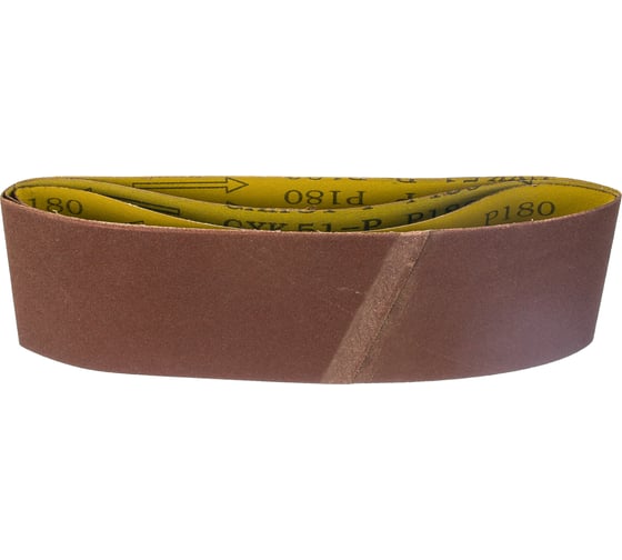 Изображение товара Лента бесконечная (3 шт; 75х533 мм; P180) для ленточных шлифовальных машин Biber 70347 тов-157927