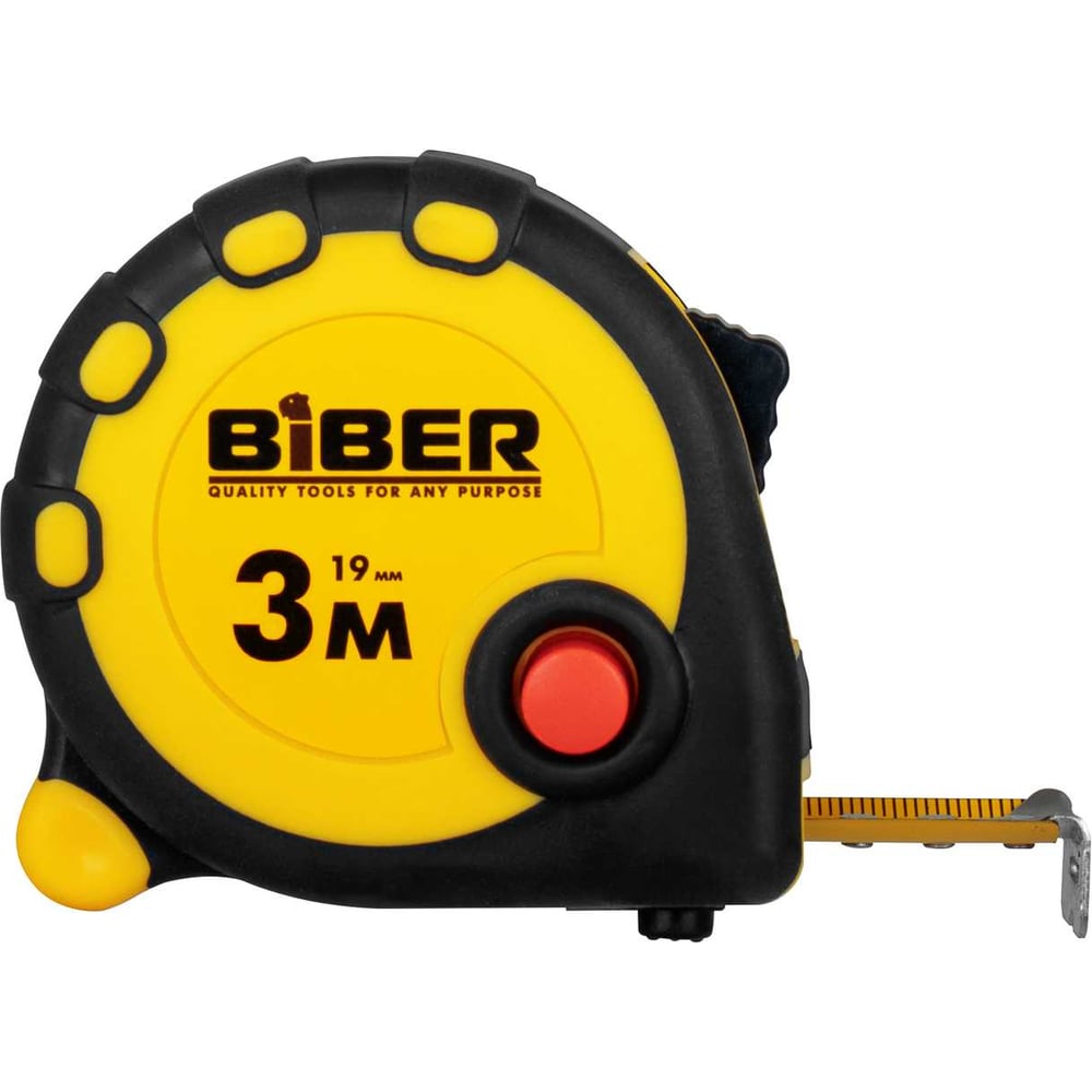 Изображение товара Рулетка Biber STANDART 40091 обрезиненный корпус, 3 м х 16 мм Изображение товара Рулетка Biber STANDART 40091 обрезиненный корпус, 3 м х 16 мм