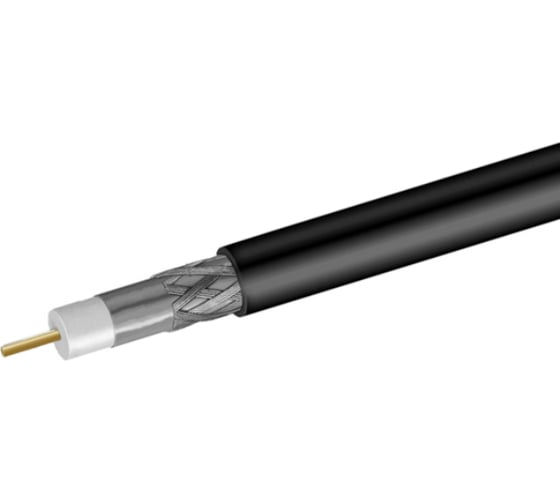 Изображение товара Кабель коаксиальный телевизионный магистральный Net.on RG-11 черный CCS 1,63 (21) / FPE / Al-Pet-Al Foil Unbonded / Al 96x0,12 / PE 305м 111P-1