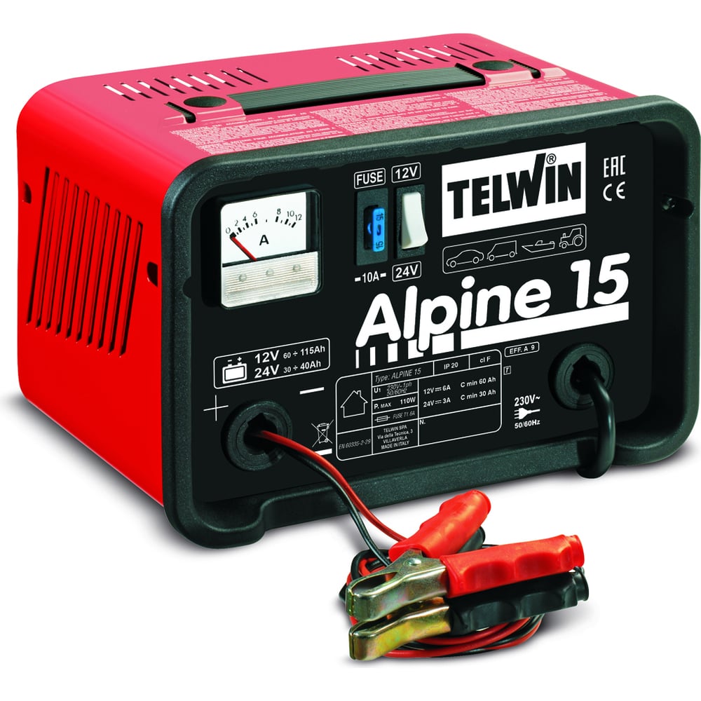 фото Зарядное устройство (230 v, 12-24 v) telwin alpine 15 807544