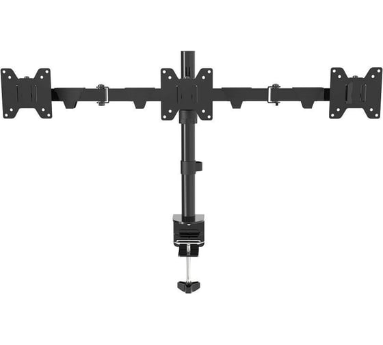 Изображение товара Настольное крепление для трех мониторов Wize Wdm3-26 14"-26", vesa 75x75, 100x100, макс. нагрузка 10 кг, расст. от основания 374 мм 138861