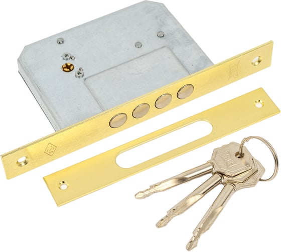 Изображение товара Врезной замок под крестообразный ключ KALE KILIT 189f, 4mf, bs52, 23bp, 3k, sp, ros, stb 189F0000014