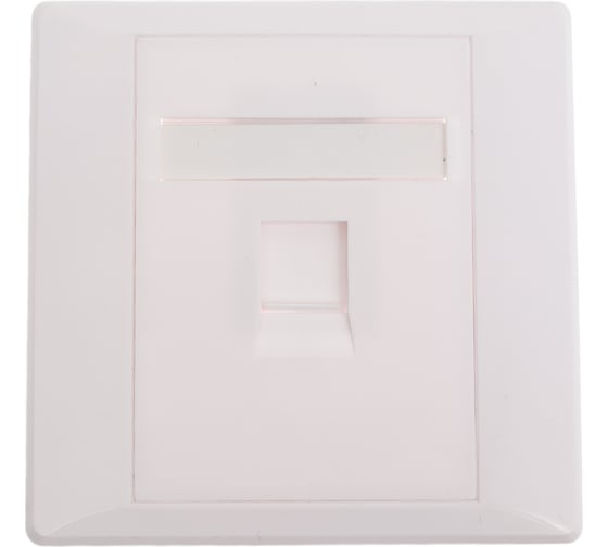 Изображение товара Лицевая панель 1 порт SUPRLAN (80x80, Keystone, шторка) 10-0333