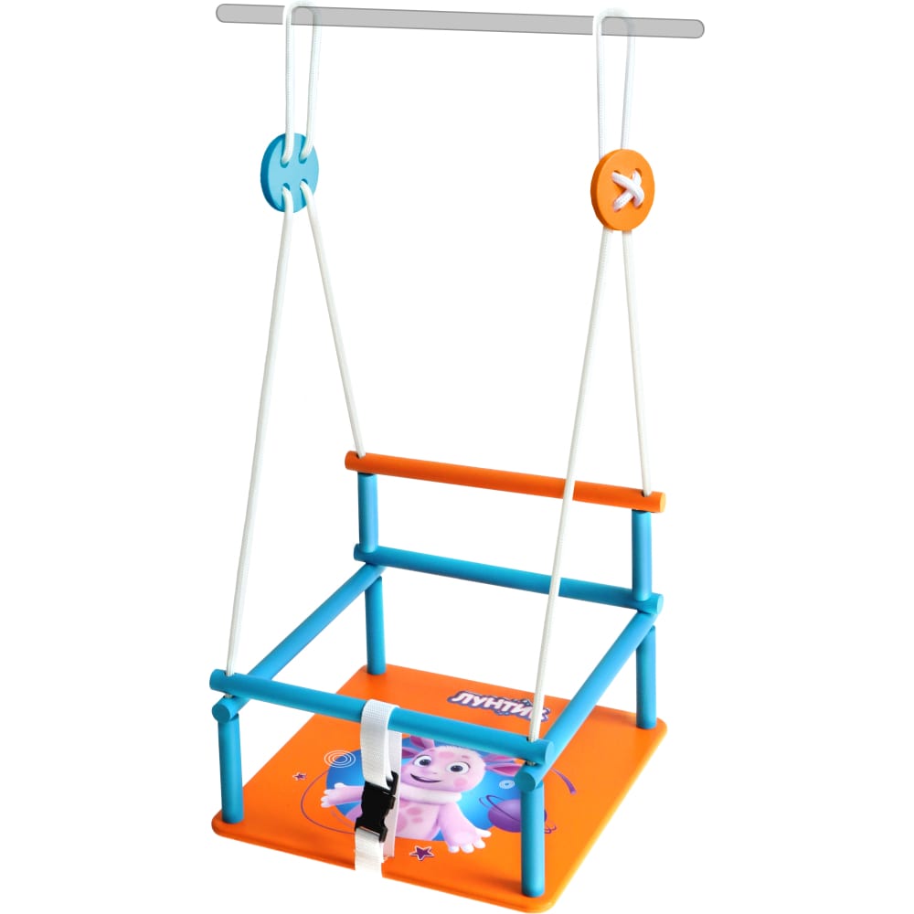 Детские деревянные качели Moby Kids тренажер для прыжков со звуком единорог moby kids mobyjumper 68561
