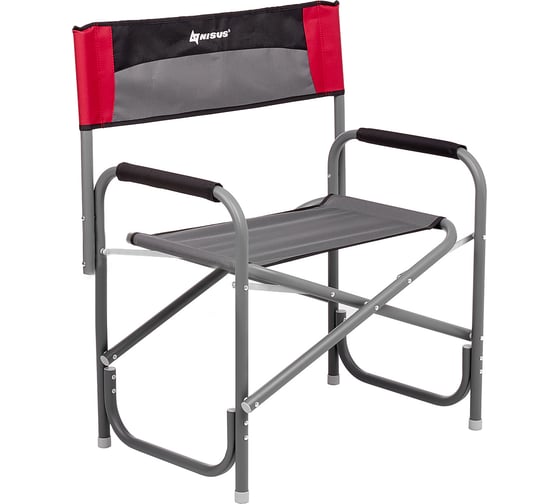 Изображение товара Директорское кресло Nisus maxi 200 кг, серый/красный/черный n-dc-95200-m-r-grd 00000349789