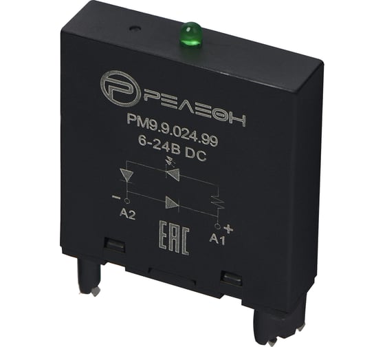 Изображение товара Модуль индикации и защиты РЕЛЕОН LED + Диод + A1 6-24ВDC PM9902499