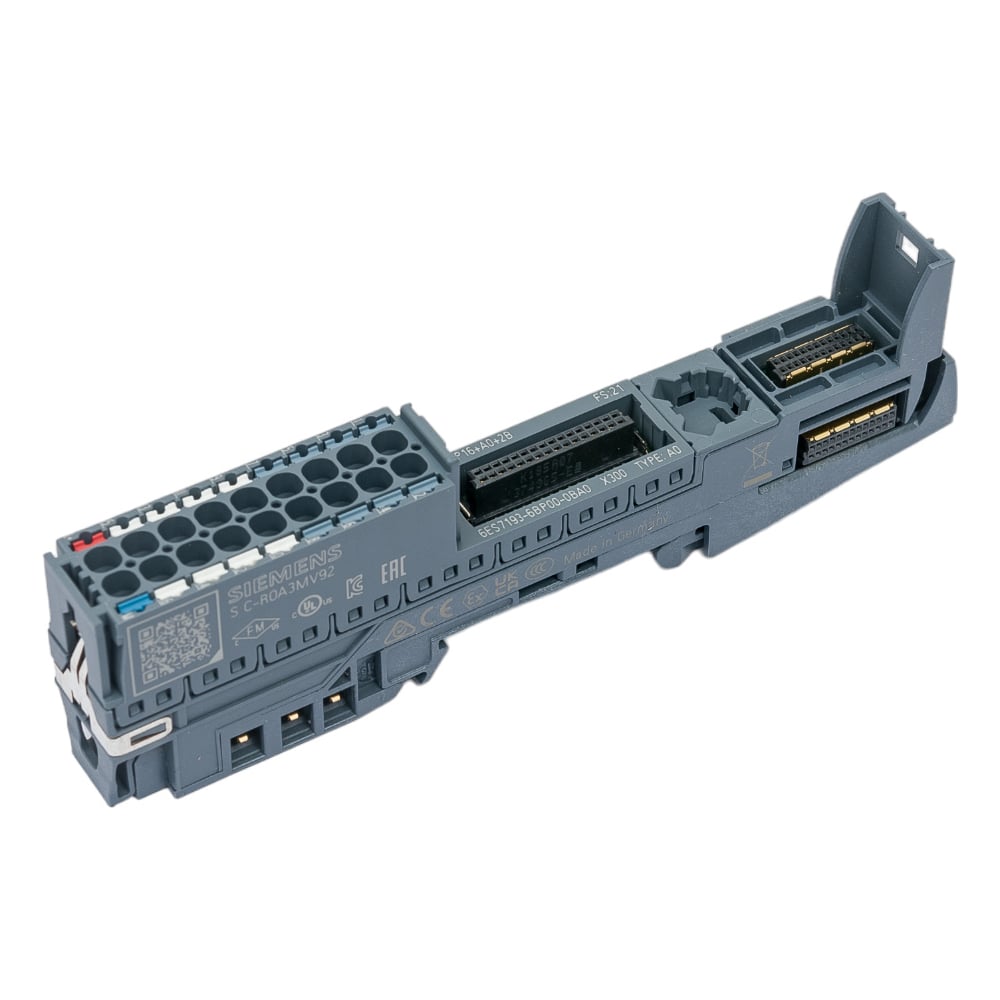 Изображение товара Базовый блок Siemens SIMATIC ET 200SP BU15-P16+A0+2B 6ES7193-6BP00-0BA0