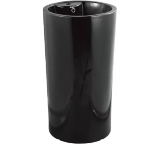 Изображение товара Керамическая напольная раковина-моноблок Santi Line чёрная матовая SL-4003MB