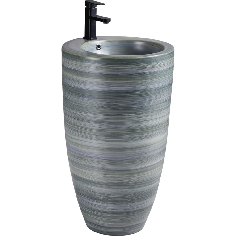 Декоративная напольная керамическая раковина Santi Line сушилка напольная 15 м сбв2 с серебряный