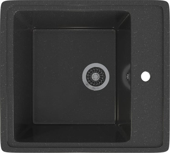 Изображение товара Мойка MIXLINE Ml-gms10 стандарт прямоугольная, черный 308, 460x505x190 мм 551123