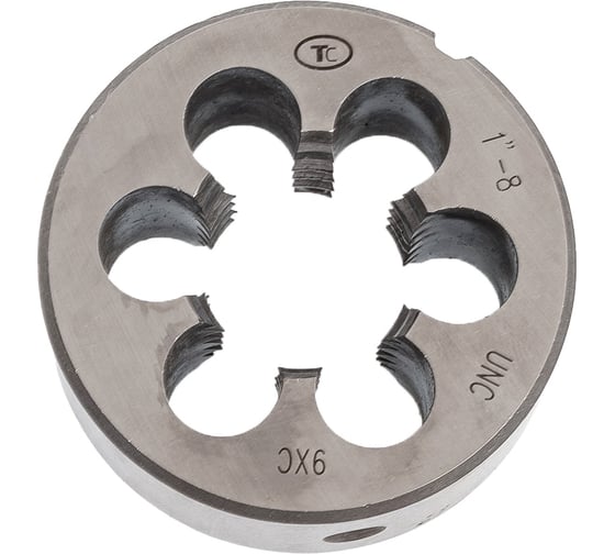 Изображение товара Плашка 1 дюйм (UNC 60, 9ХС) ТехноСталь t254028