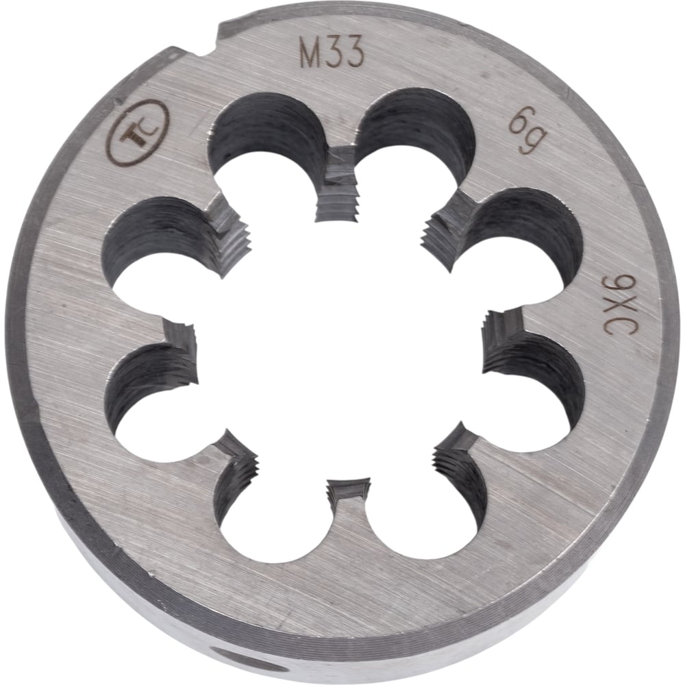Изображение товара Плашка М33.0х3.5 из стали 9ХС ТехноСталь для точных нарезаний внутренней резьбы
