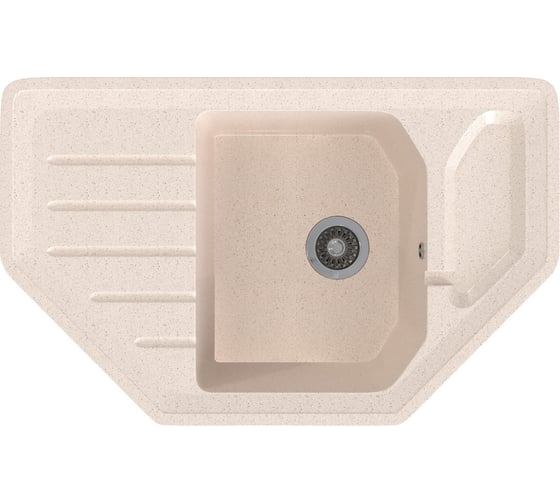 Изображение товара Мойка MIXLINE Ml-gms17 стандарт угловая с крылом, бежевый 328, 780x485x190 мм 551153