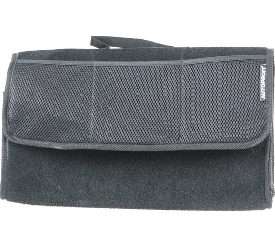 Изображение товара Ковролиновый органайзер в багажник, 50х13х20 см, чёрный, 1 24 AUTOPROFI TRAVEL ORG-20 BK