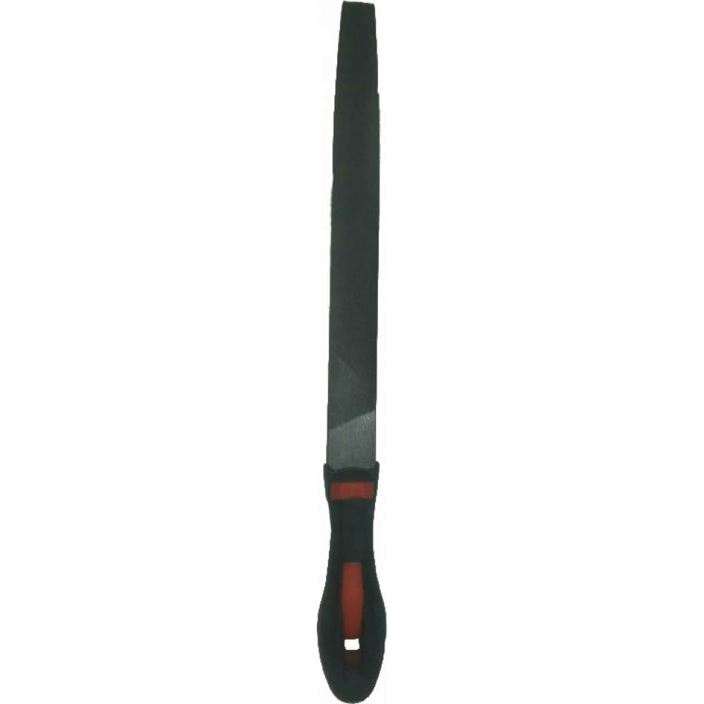 треугольный зауженный напильник с ручкой pvc 250 мм насечка 1 грубая baum 3751250 Зауженный плоский напильник BAUM