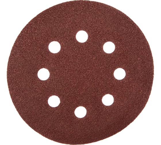Изображение товара Круг абразивный с перфорацией (5 шт; 125 мм; Р80; Velcro; 8 отв) Biber 70683 тов-165723