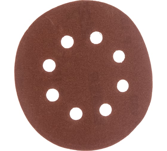 Изображение товара Круг абразивный с перфорацией (5 шт; 125 мм; Р180; Velcro; 8 отв) Biber 70687 тов-165727