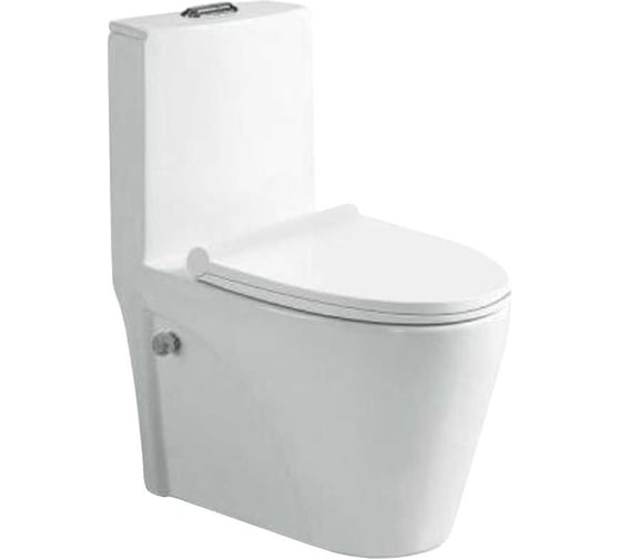 Изображение товара Напольный унитаз Santi Line с встроенным смесителем и функцией биде, моноблок, арматура GEBERIT SL-5012SM-BD