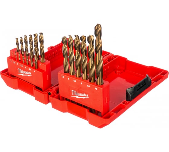 Изображение товара Набор сверл по металлу HSS-G Co, 19 шт. Milwaukee 4932352470