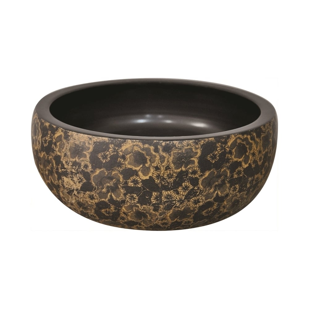 Изображение товара Керамическая накладная раковина Santi Line SL-7012 коричневая современная форма