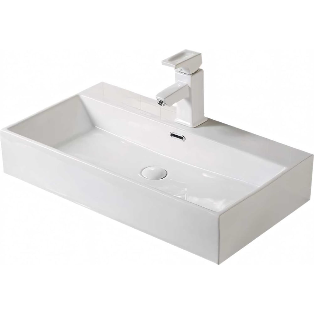 Изображение товара Керамическая раковина Santi Line накладная SL-1093 белая современная