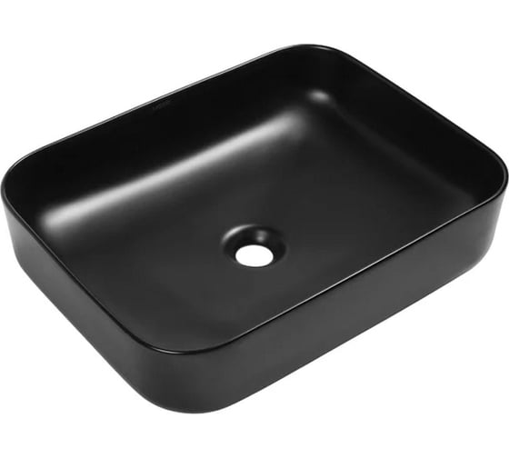 Изображение товара Керамическая раковина Santi Line черная матовая накладная SL-1010MB