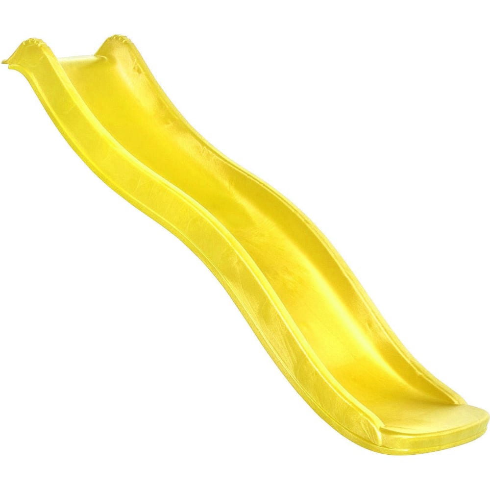 Волновая горка пластиковая для детской площадки MoyDvor горка гусь желтый красный