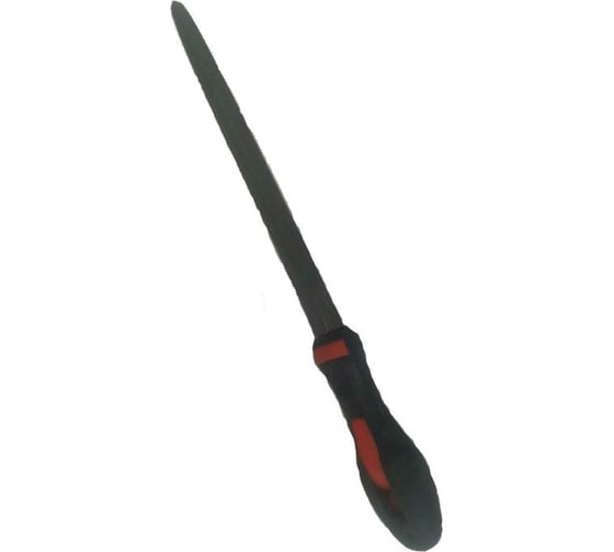 Изображение товара Треугольный зауженный напильник с ручкой PVC (250 мм, насечка №2 средняя) BAUM 3752250