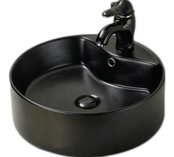 Изображение товара Керамическая раковина Santi Line черная матовая накладная SL-1069MB