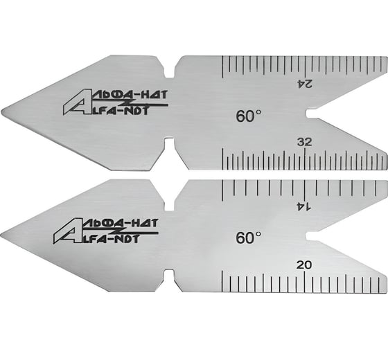 Изображение товара Шаблон для заточки резьбовых резцов 60 (с первичной калибровкой) АЛЬФА-НДТ УП-00003633