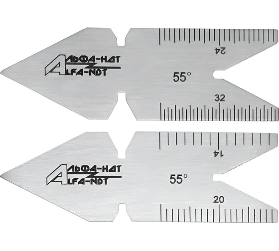 Изображение товара Шаблон для заточки резьбовых резцов 55 (с первичной калибровкой) АЛЬФА-НДТ УП-00003631